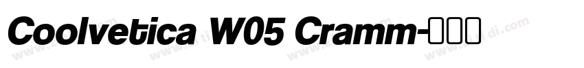 Coolvetica W05 Cramm字体转换